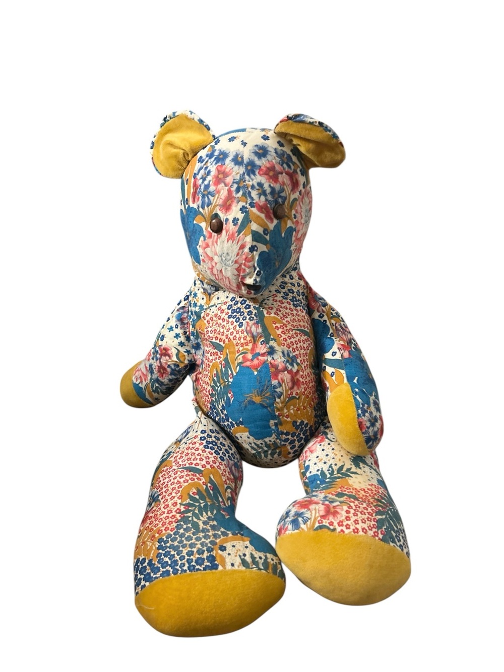 Large Patchwork Handmade Teddy Bear
